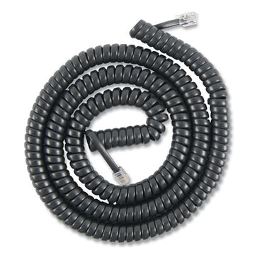 Power Gear Coiled Phone Cord, Plug-plug, 12 Ft, Black freeshipping - TVN Wholesale